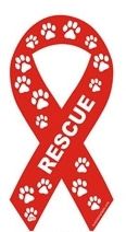 animal shelter support - rescue ribbon