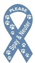 animal shelter support - spay and neuter ribbon