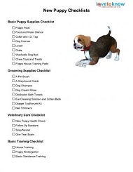 Dog and Puppy proofing Checklist